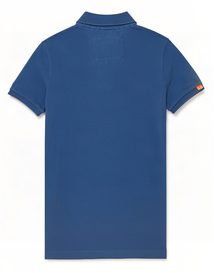 Superdry Polo Para Hombre De Algodón Azul Pequeño