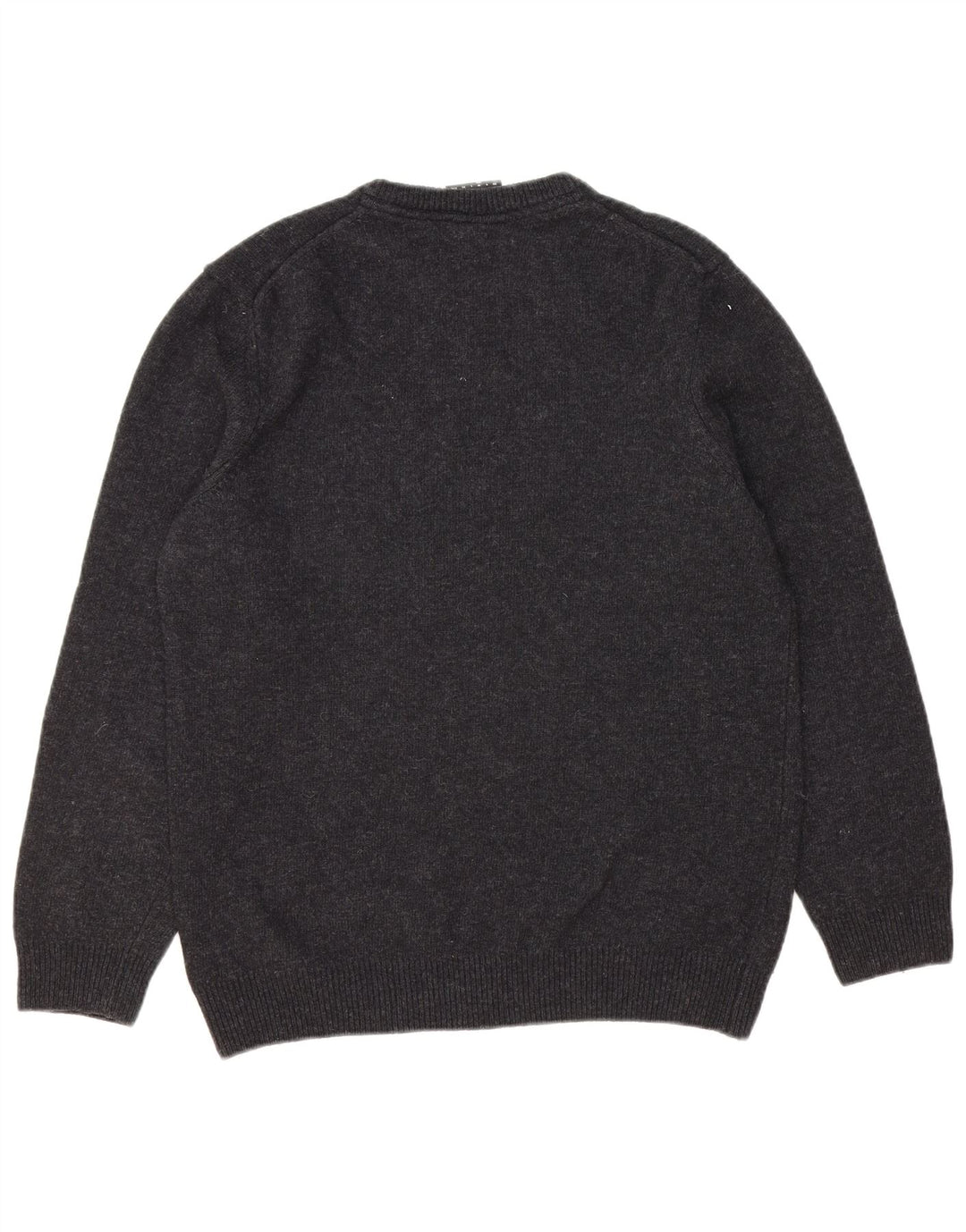 LYLE & SCOTT Mens Crew Neck Jumper Sweater Medium Grey Wool