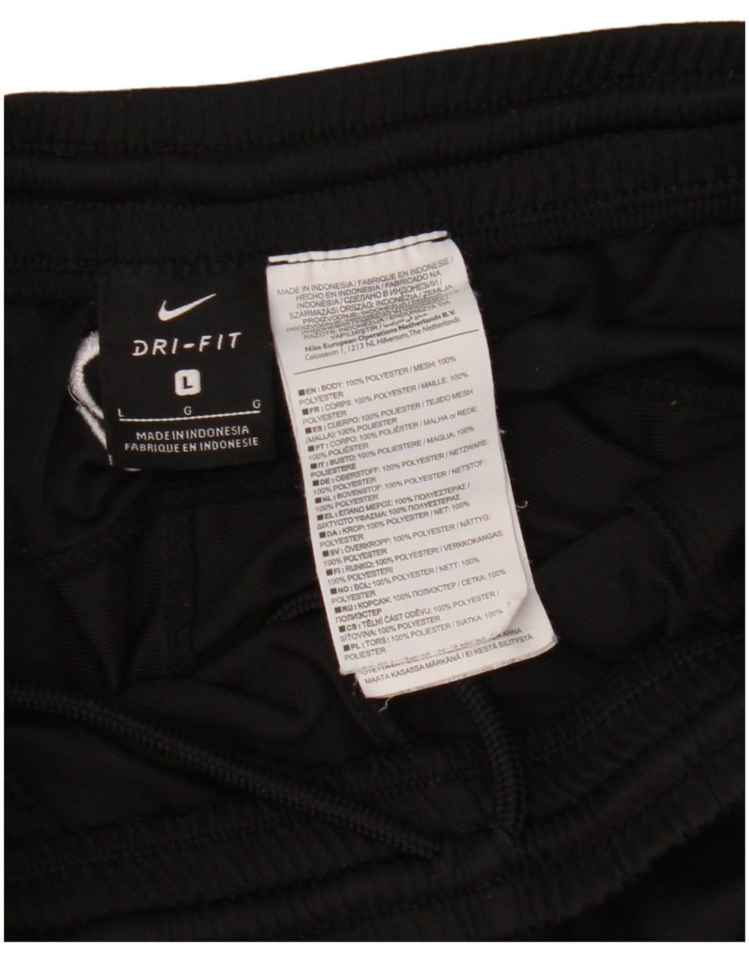 NIKE Hombre Dri Fit Chándal Pantalones Joggers Grande Poliéster Negro
