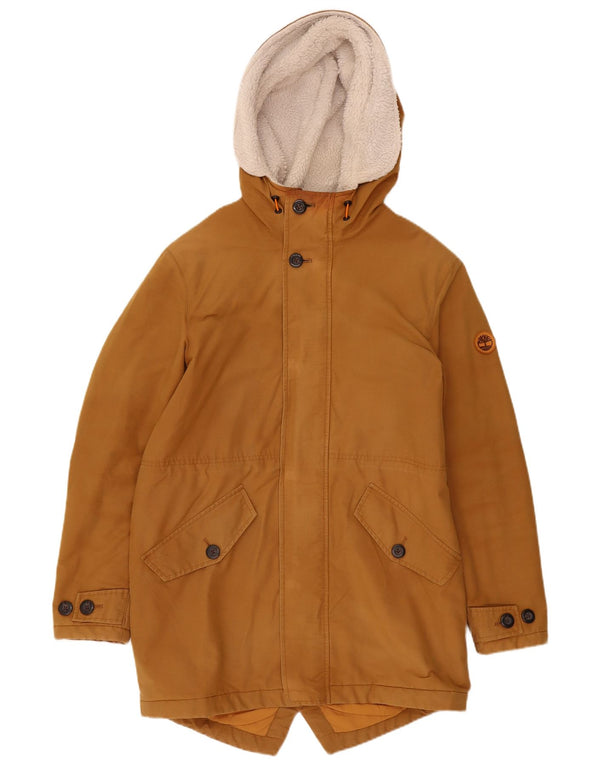 Timberland Chaqueta Parka Sherpa con Capucha para Hombre Reino Unido 36 Small Brown Cotton