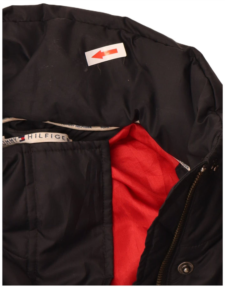 Tommy Hilfiger Chaqueta acolchada para mujer UK 46 Grande Poliéster negro