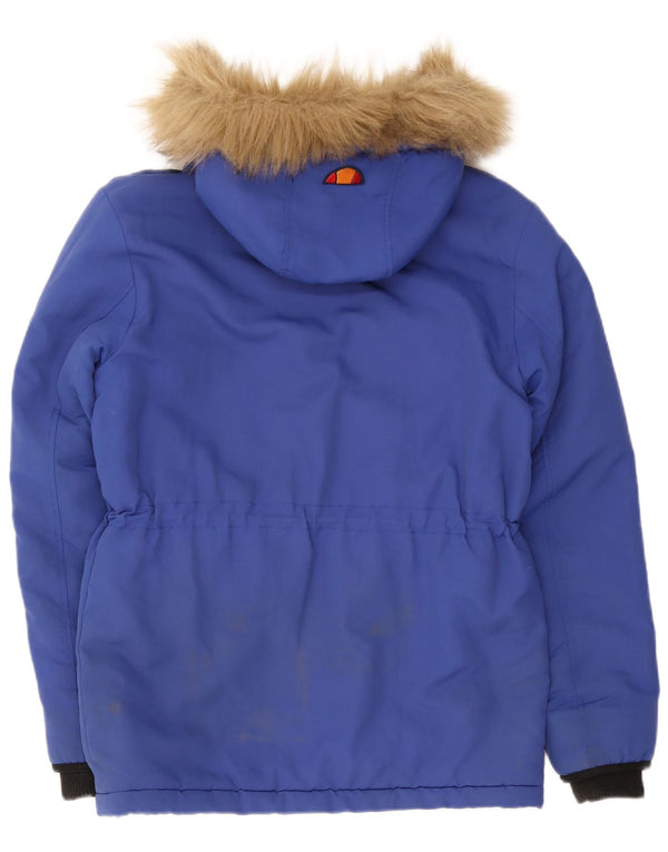 Chaqueta cortavientos con capucha para hombre Ellesse UK 34 XS Nylon azul