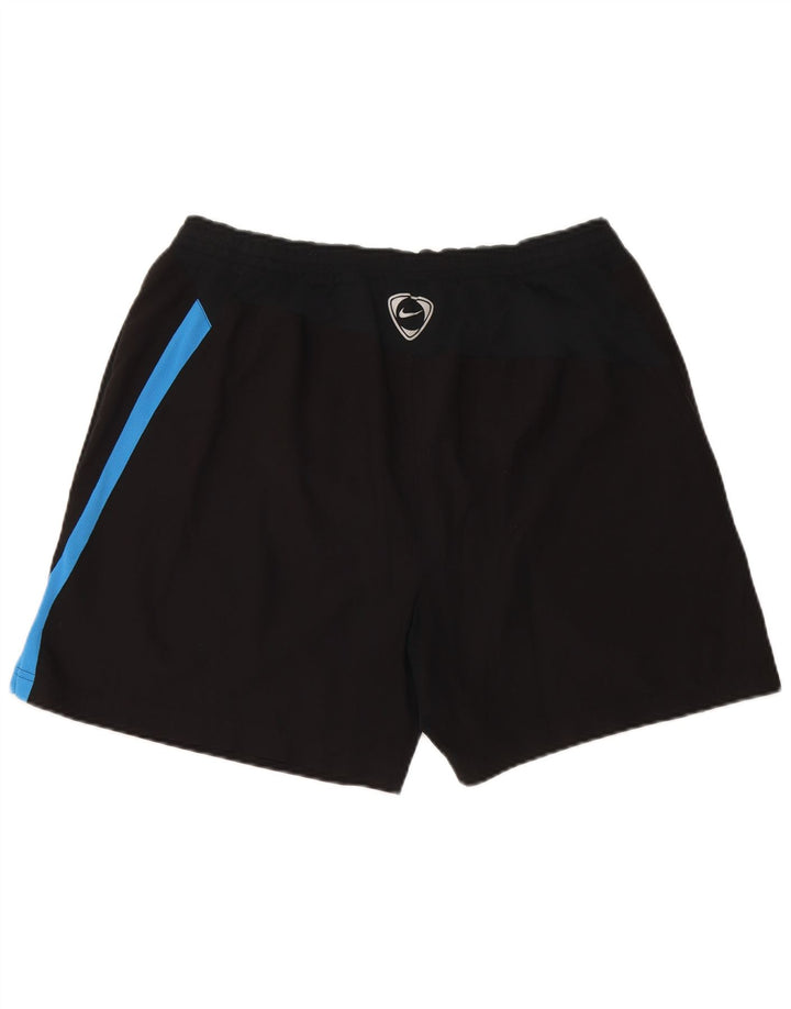 Pantalón corto deportivo Nike para hombre Poliéster color block en negro mediano