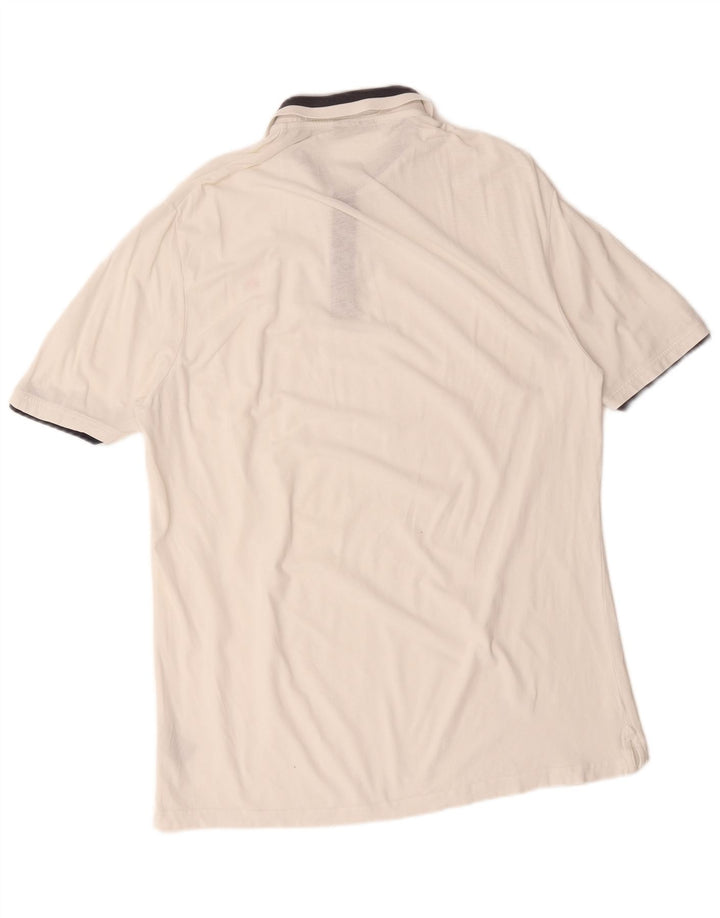 Polo Ellesse Hombre XL Algodón Rayas Blanco