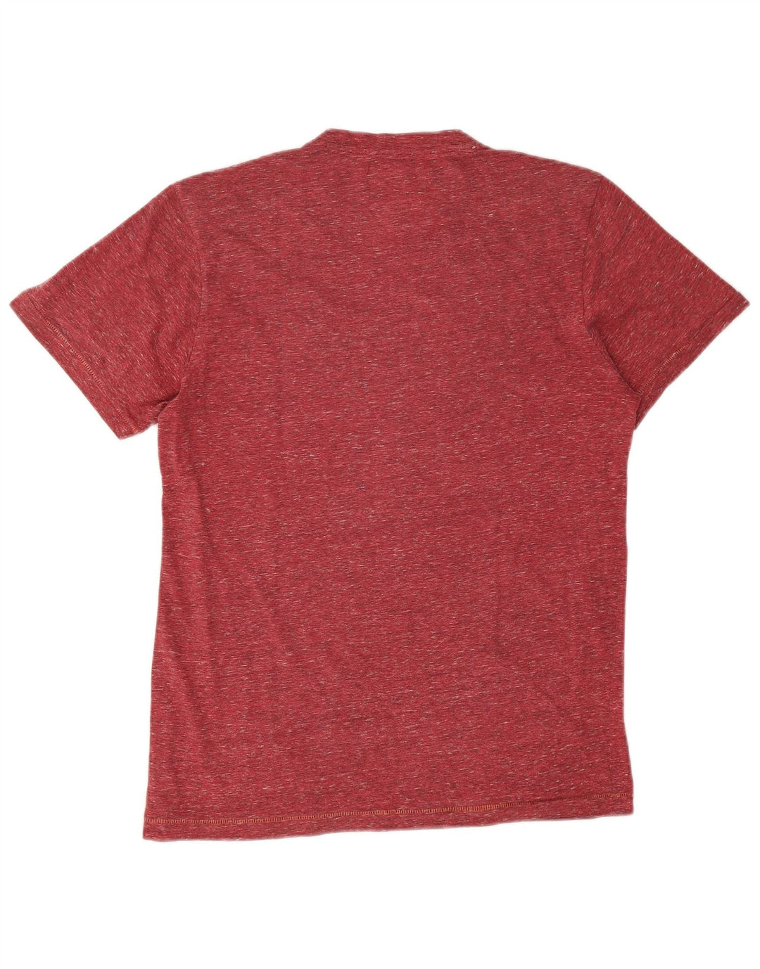 Desigual Hombre Camiseta Gráfica Top Pequeño Granate Moteado