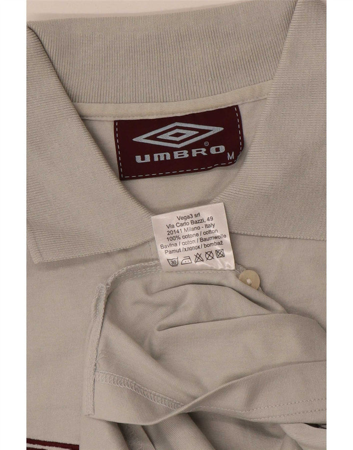 Umbro Polo Gráfico De Algodón Gris Medio Hombre