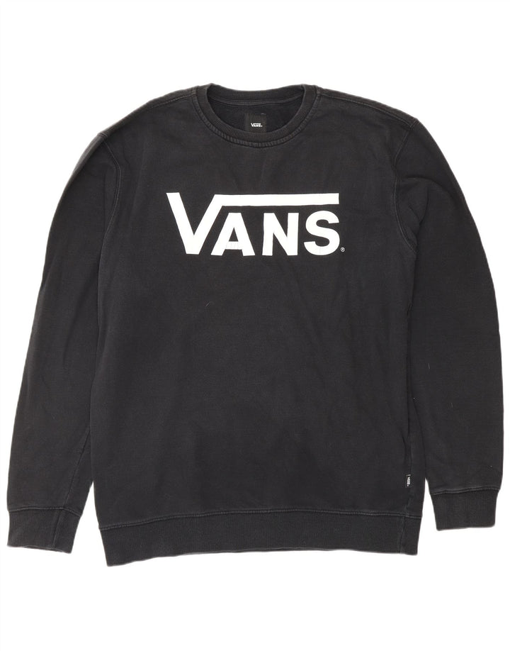 VANS Hombre Graphic Sudadera Jumper Large Black
