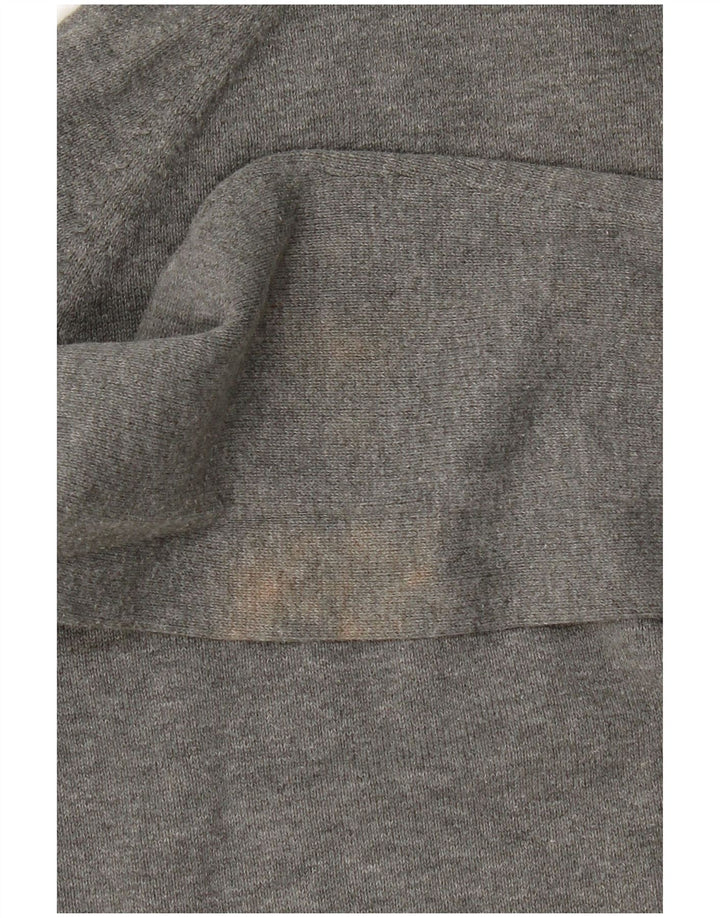 Zara - Jersey corto con cuello vuelto para mujer, talla 40, color gris medio