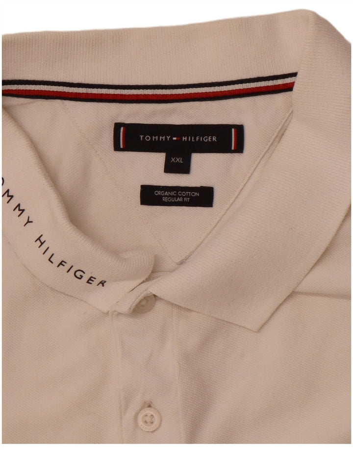 TOMMY HILFIGER Polo de corte regular para hombre 2XL Algodón color block blanco