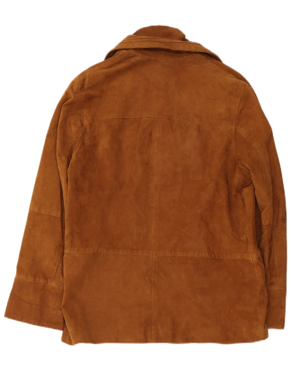 Chaqueta de ante vintage para hombre IT 44 XS cuero marrón