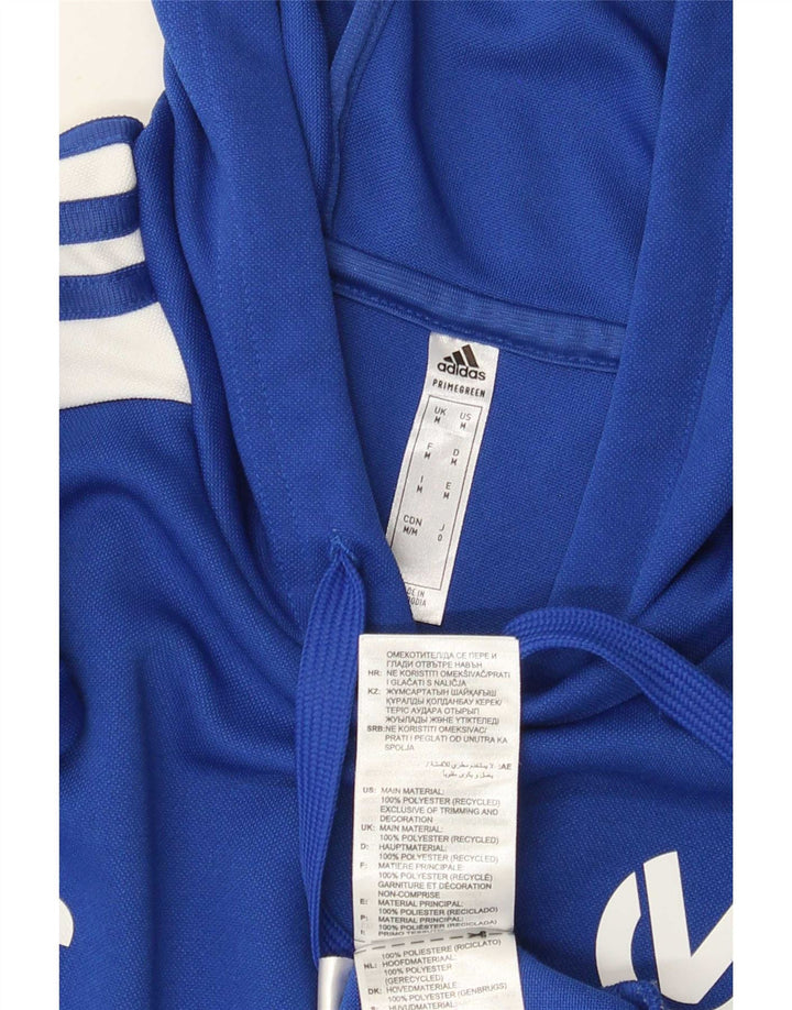 Adidas Hombre Aeroready Graphic Sudadera Con Capucha Jersey Azul Medio Poliéster