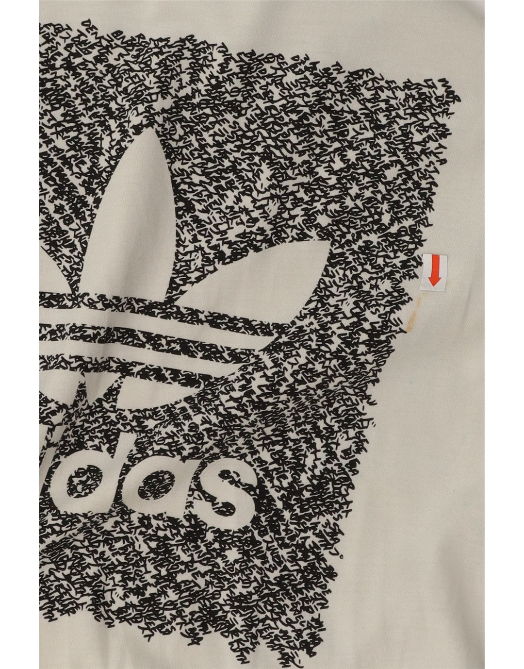 Adidas - Camiseta gráfica para hombre, talla pequeña, algodón blanco