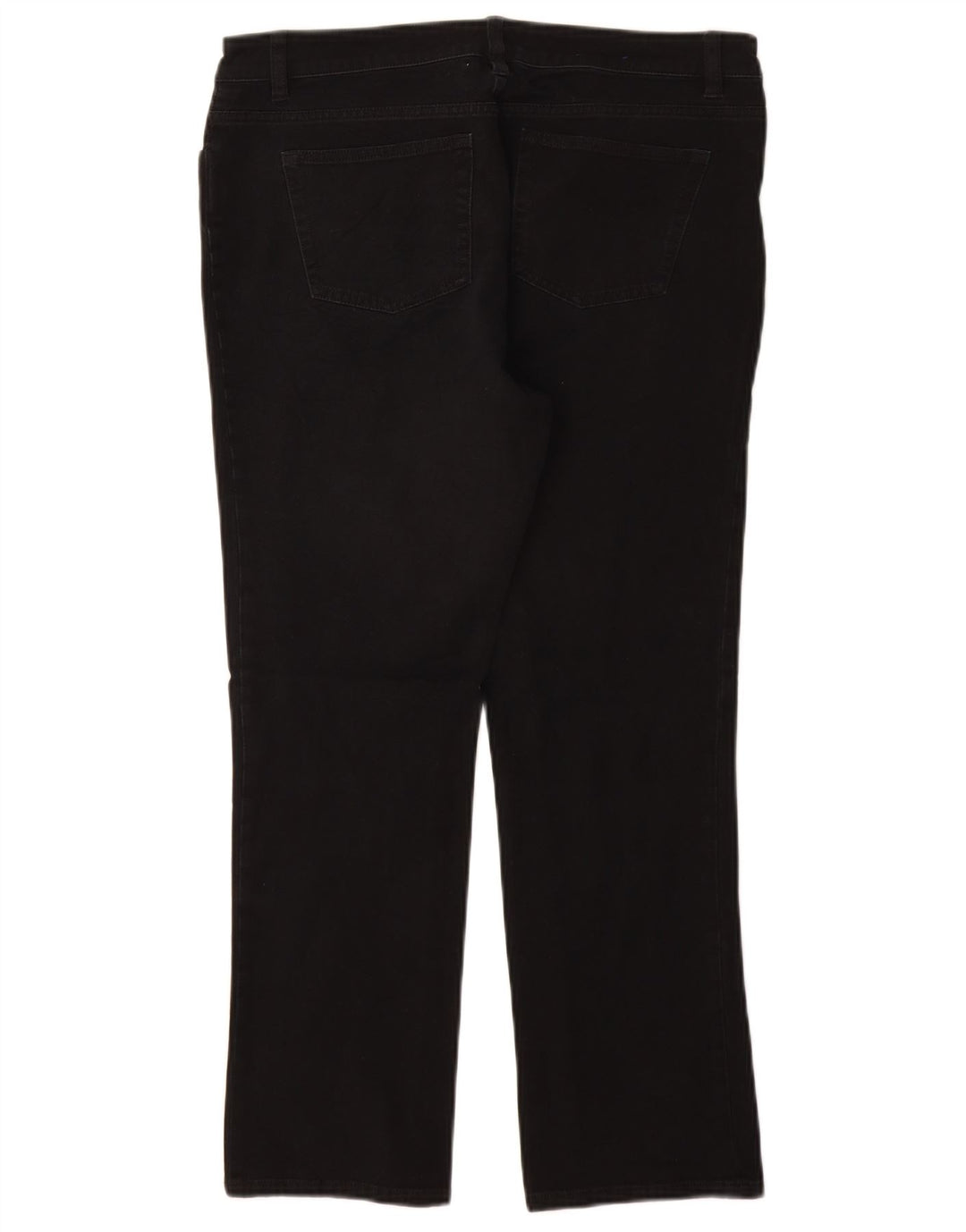 CHAPS Pantalones casuales rectos pequeños para mujer US 10 Large W30 L27 Negro