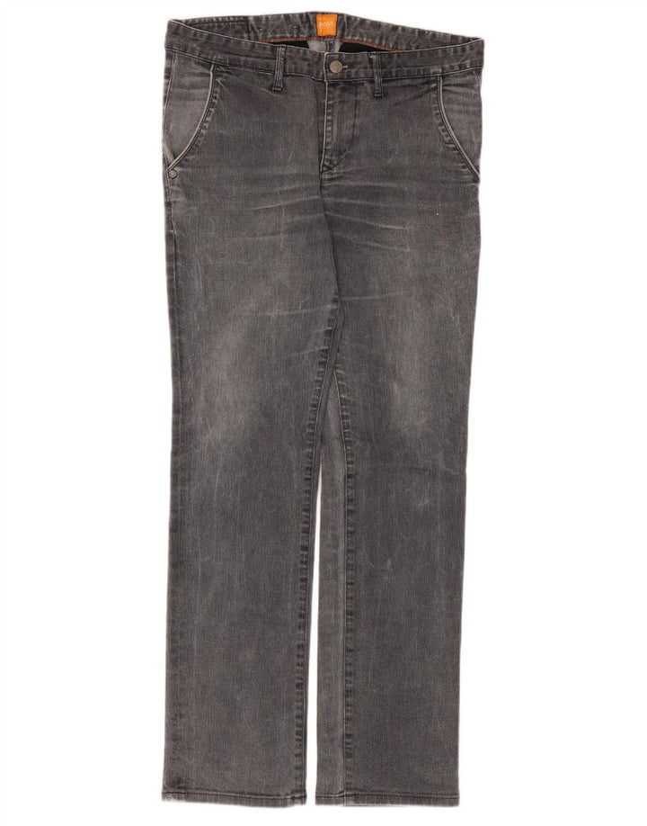 Vaqueros Hugo Boss Hombre Rectos W32 L30 Gris