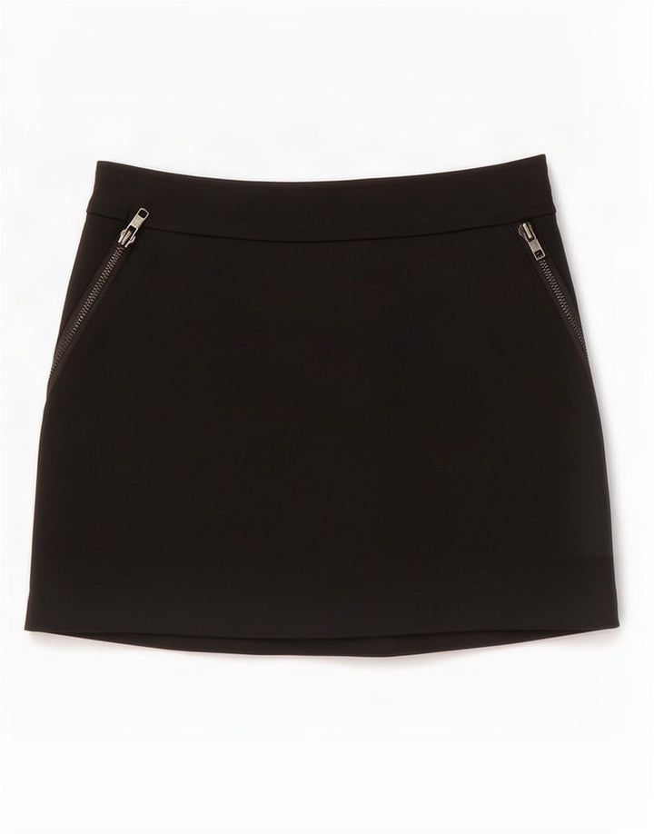 Zara Falda Pantalón Mujer EU 34 2XS W24 Negro Algodón