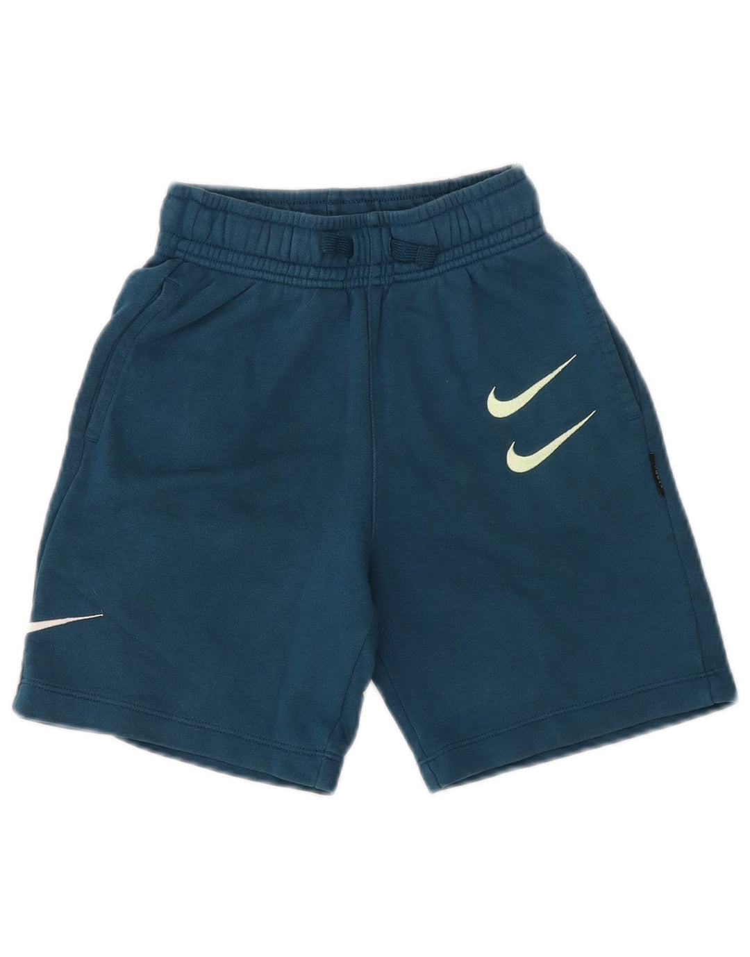 NIKE Pantalones cortos deportivos con gráficos para niños 8-9 años Pequeño algodón azul