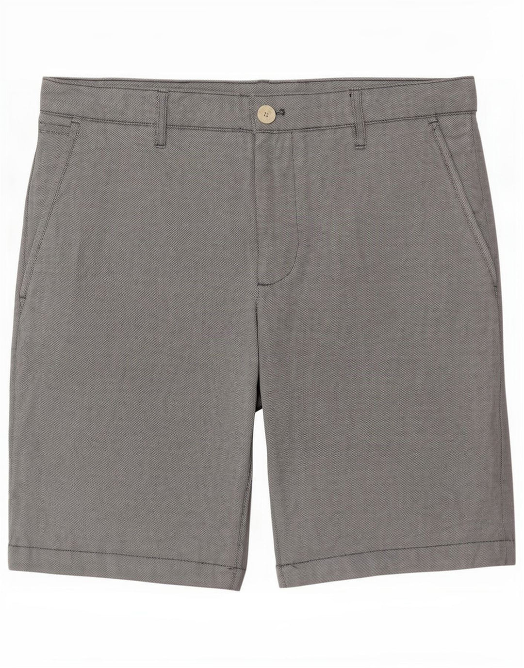 Zara Mens Chino Shorts EU 40 Medium W31 Algodón Gris