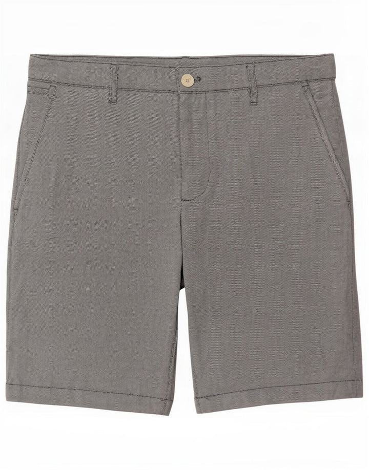 Zara Mens Chino Shorts EU 40 Medium W31 Algodón Gris