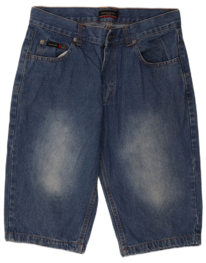 Pierre Cardin Pantalones Cortos De Mezclilla Para Hombre Pequeños W28 Algodón Azul