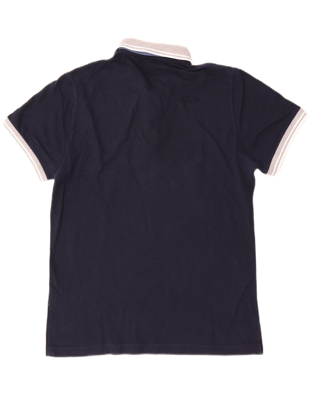 Fred Perry Polo De Hombre De Algodón Color Block Azul Marino Medio