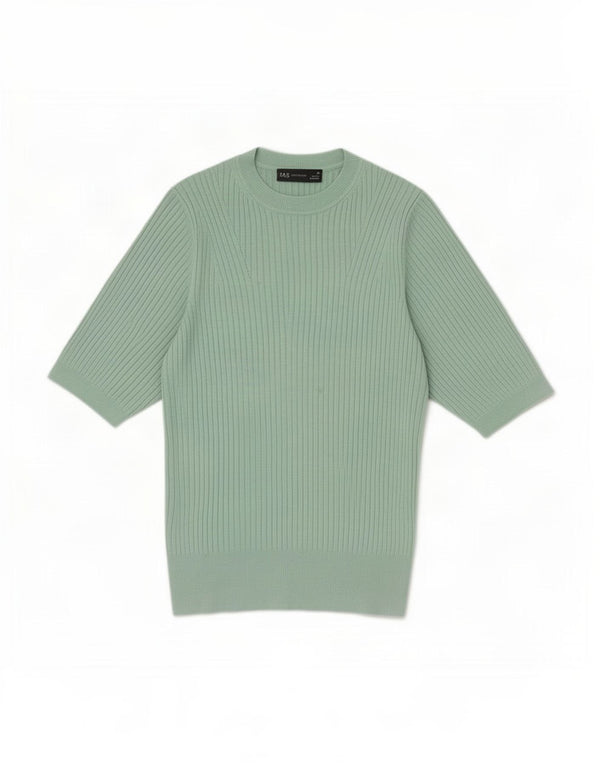 Marks & Spencer Camiseta para mujer Top UK 10 Small Green Viscosa