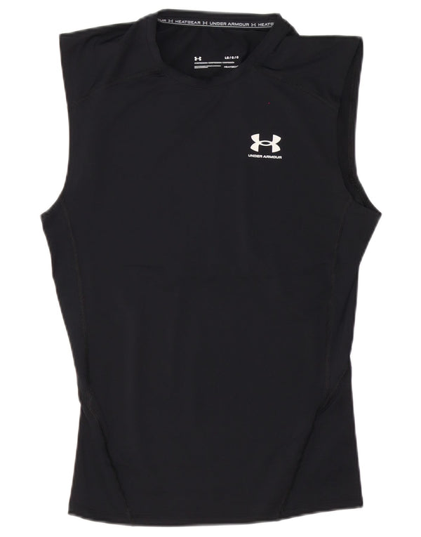 Under Armour Camiseta sin mangas Heat Gear para hombre Poliéster negro grande