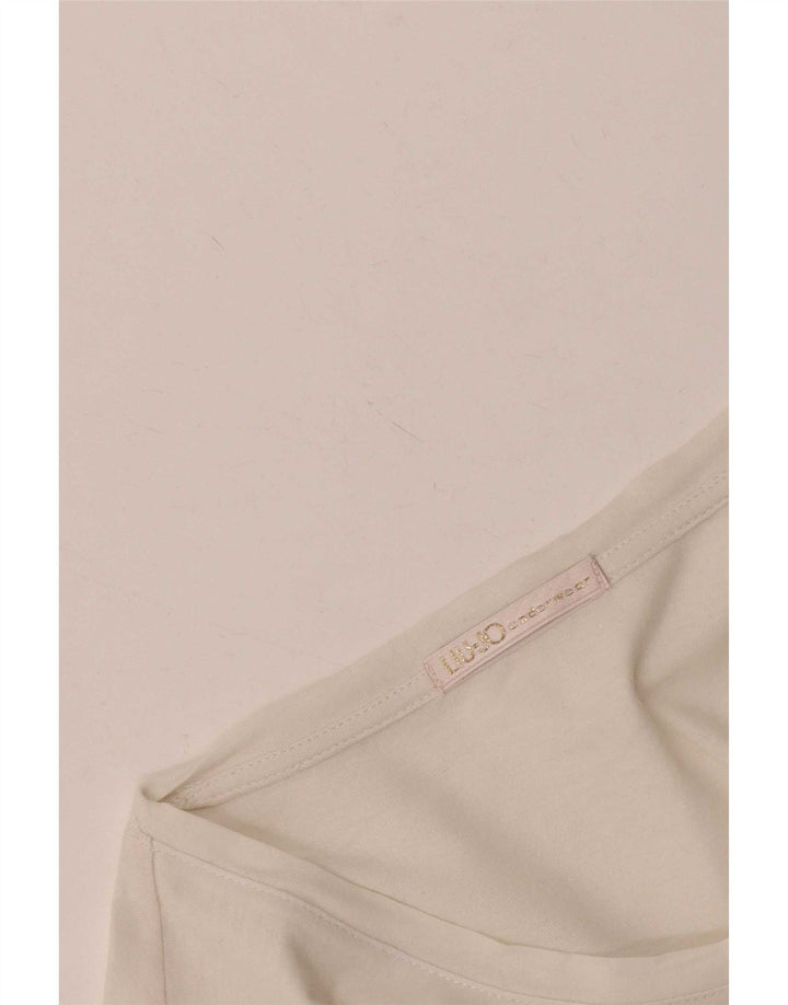 Liu Jo - Camiseta gráfica para mujer, talla 40, talla M, color blanco
