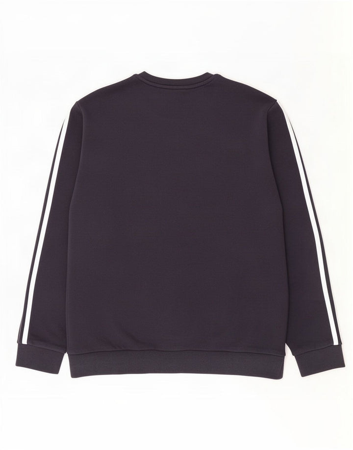 Adidas Hombre Sudadera Jumper Grande Azul Marino Algodón
