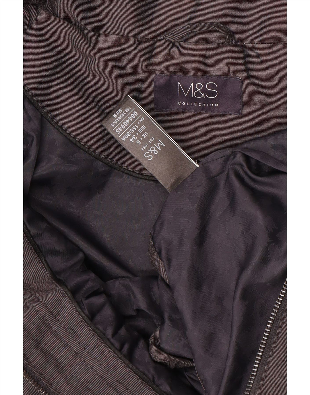 Marks & Spencer Chaqueta impermeable holgada para mujer UK 6 XS Poliamida azul marino