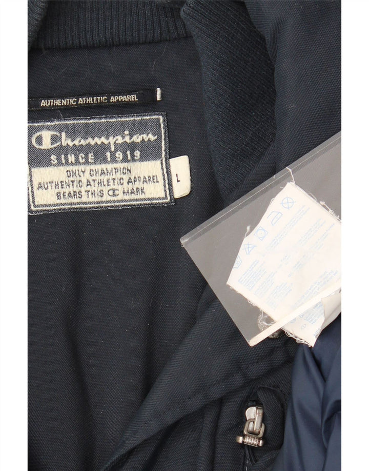 Champion Chaqueta cortavientos para hombre UK 40 Large Poliamida azul marino