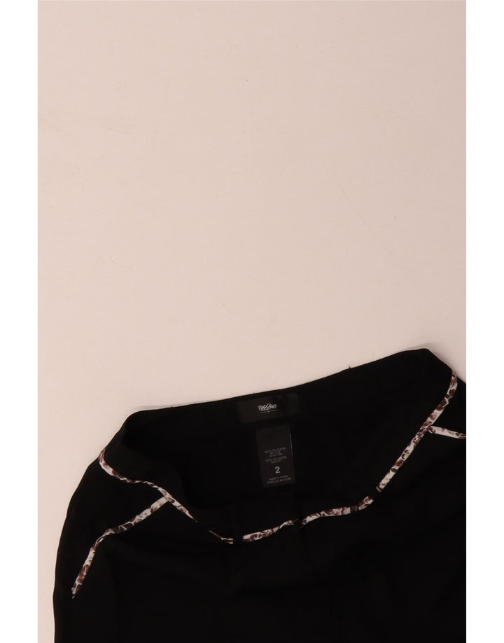 MOSSIMO Pantalones cortos chinos para mujer US 2 XS W28 Poliéster negro