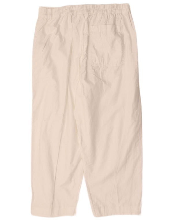 Marks & Spencer Pantalones Cortos de Corte Suelto para Mujer UK 46 Large W36 L25 Blanco