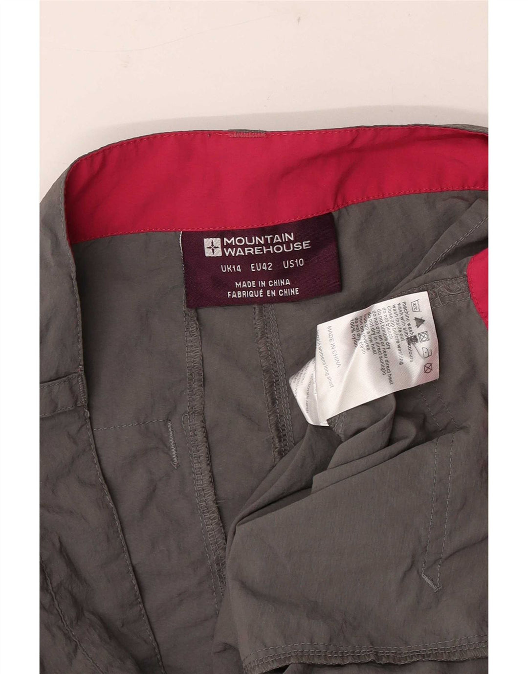 Pantalones cortos tipo cargo para mujer de Mountain Warehouse UK 44 Large W34 Nylon gris