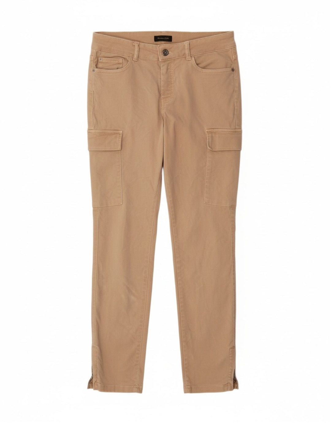 MASSIMO DUTTI Womens Skinny Cargo Trousers EU 40 Medium W30 L30 Beige Vintage Massimo Dutti and Second-Hand Massimo Dutti from Messina Hembry 
