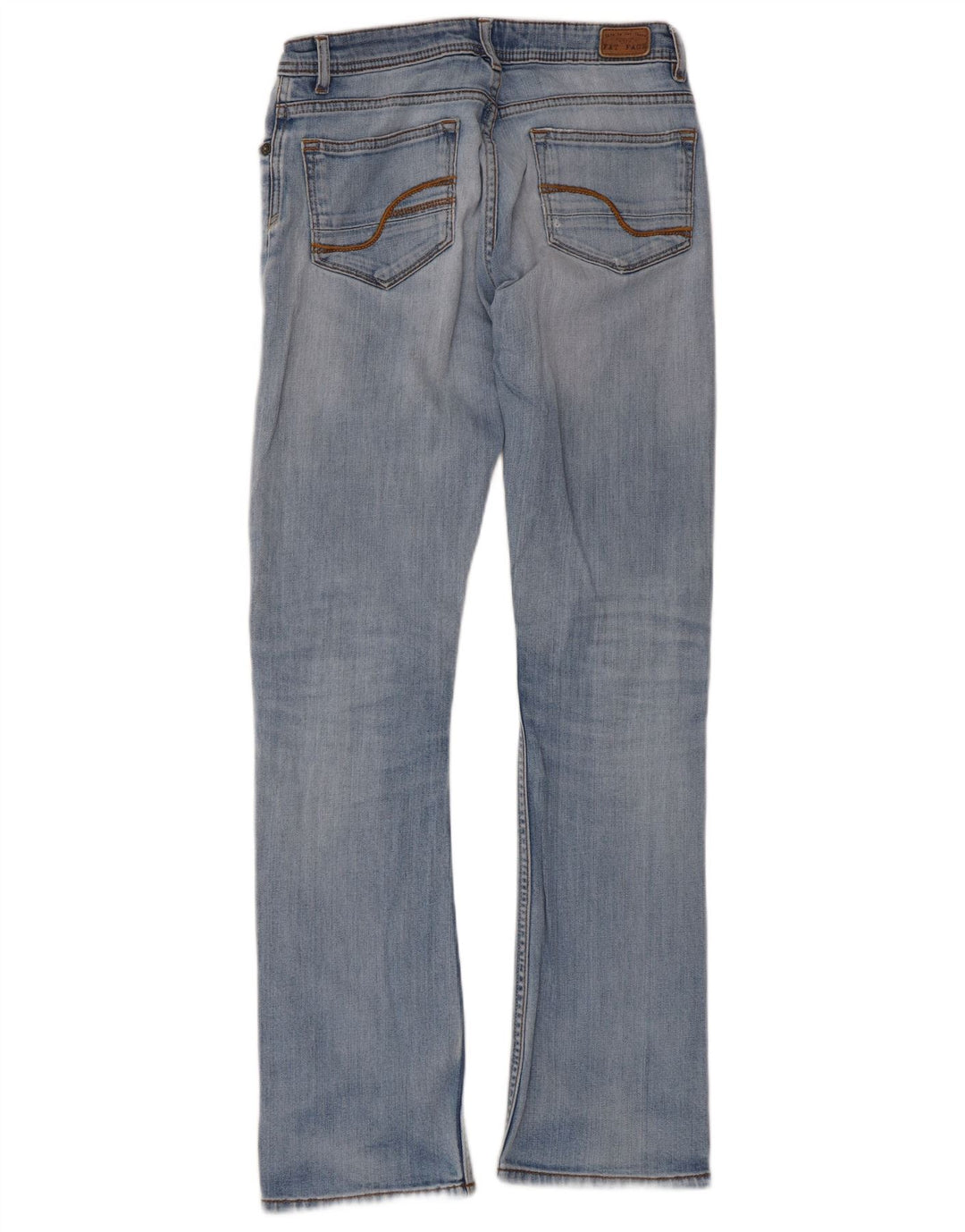 Vaqueros con corte de bota desgastados para mujer de Fat Face UK 8 Small W28 L30 Azul