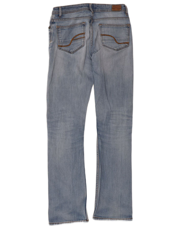 Vaqueros con corte de bota desgastados para mujer de Fat Face UK 8 Small W28 L30 Azul