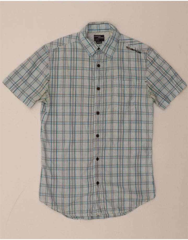 ENERGIE Mens Shirt Medium Blue Check Vintage Energie and Second-Hand Energie from Messina Hembry 