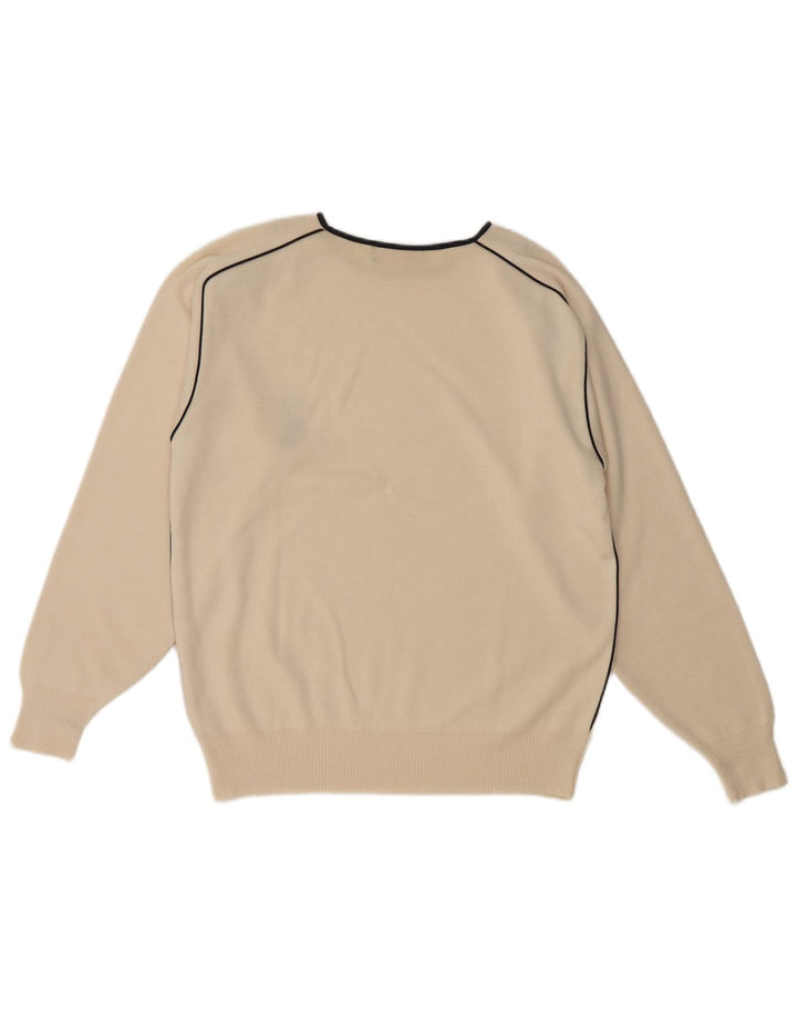 Il Granchio Jersey De Cuello Redondo De Lana Mediana Blanco Roto Hombre