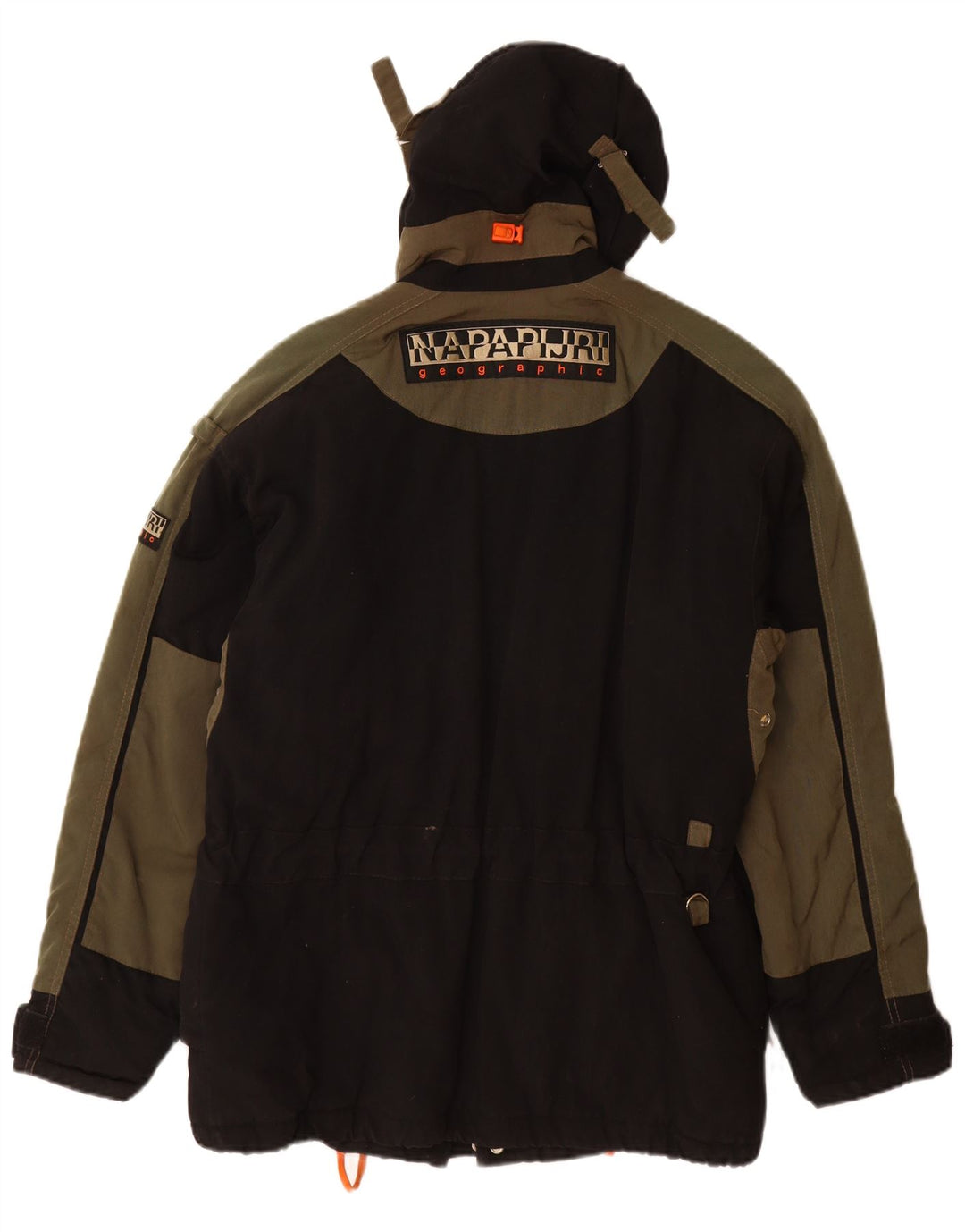 NAPAPIJRI Chaqueta cortavientos con capucha para hombre UK 38 Medium Black Polyamide