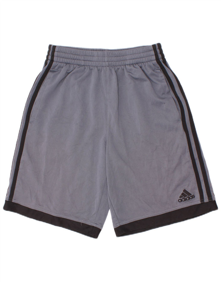 Adidas Pantalones cortos deportivos para niño 10-11 años Azul medio Poliéster color block