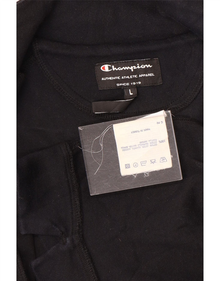 Champion Chaqueta de chándal para mujer UK 46 Grande Algodón negro