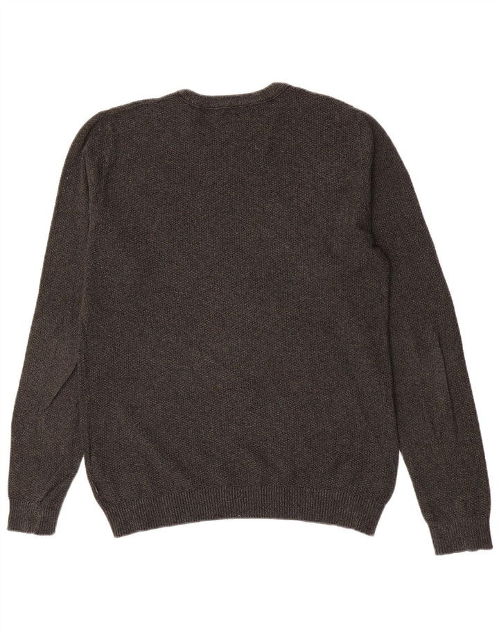 Jack & Jones Hombre Jersey De Cuello Redondo Jersey De Algodón Verde Medio