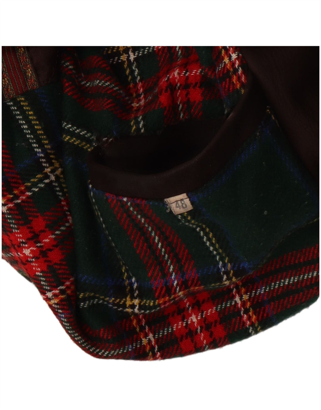 Chaqueta de cuero vintage para hombre IT 48 cuero marrón medio