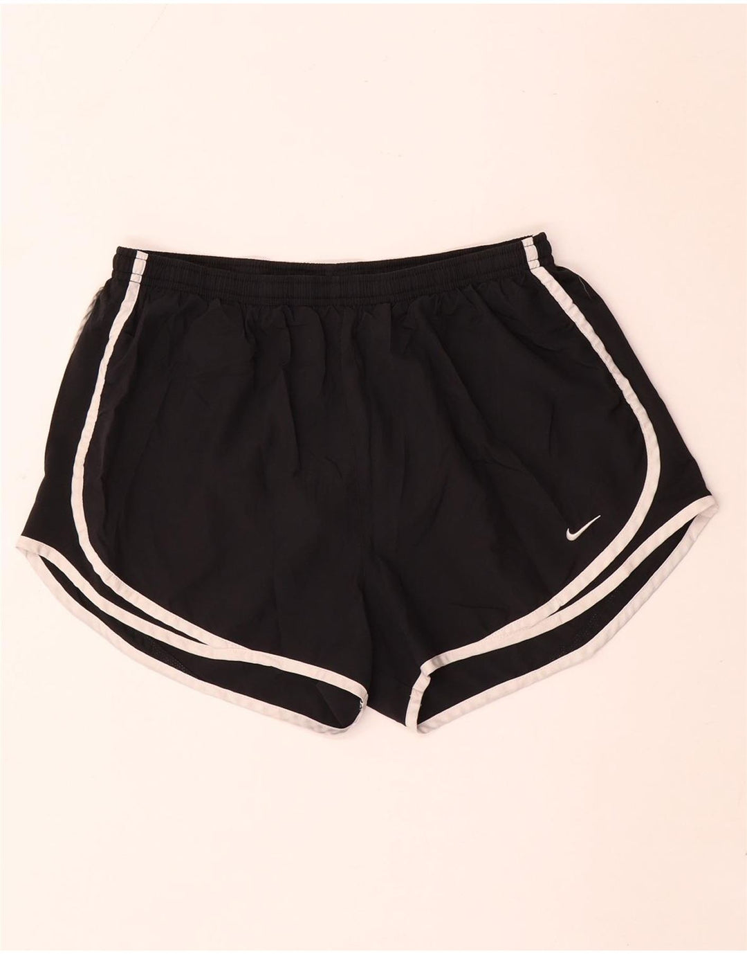 Nike - Pantalones cortos deportivos Dri Fit para mujer, talla 40, talla grande, poliéster negro