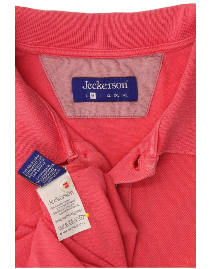 Polo Jeckerson Hombre De Algodón Rosa Medio