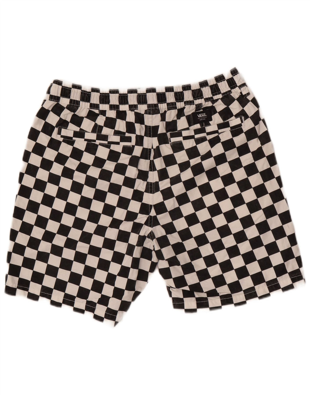 Vans Bañador Corto De Algodón Geométrico Negro Mediano Hombre