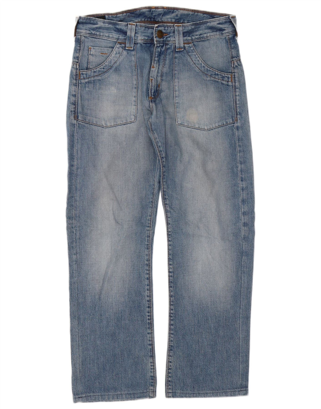 Vaqueros rectos con parche Dillon para hombre Lee W30 L29 Algodón azul