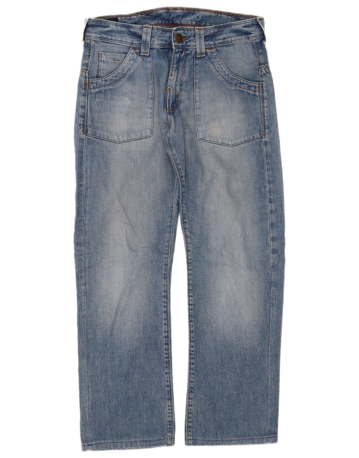 Vaqueros rectos con parche Dillon para hombre Lee W30 L29 Algodón azul