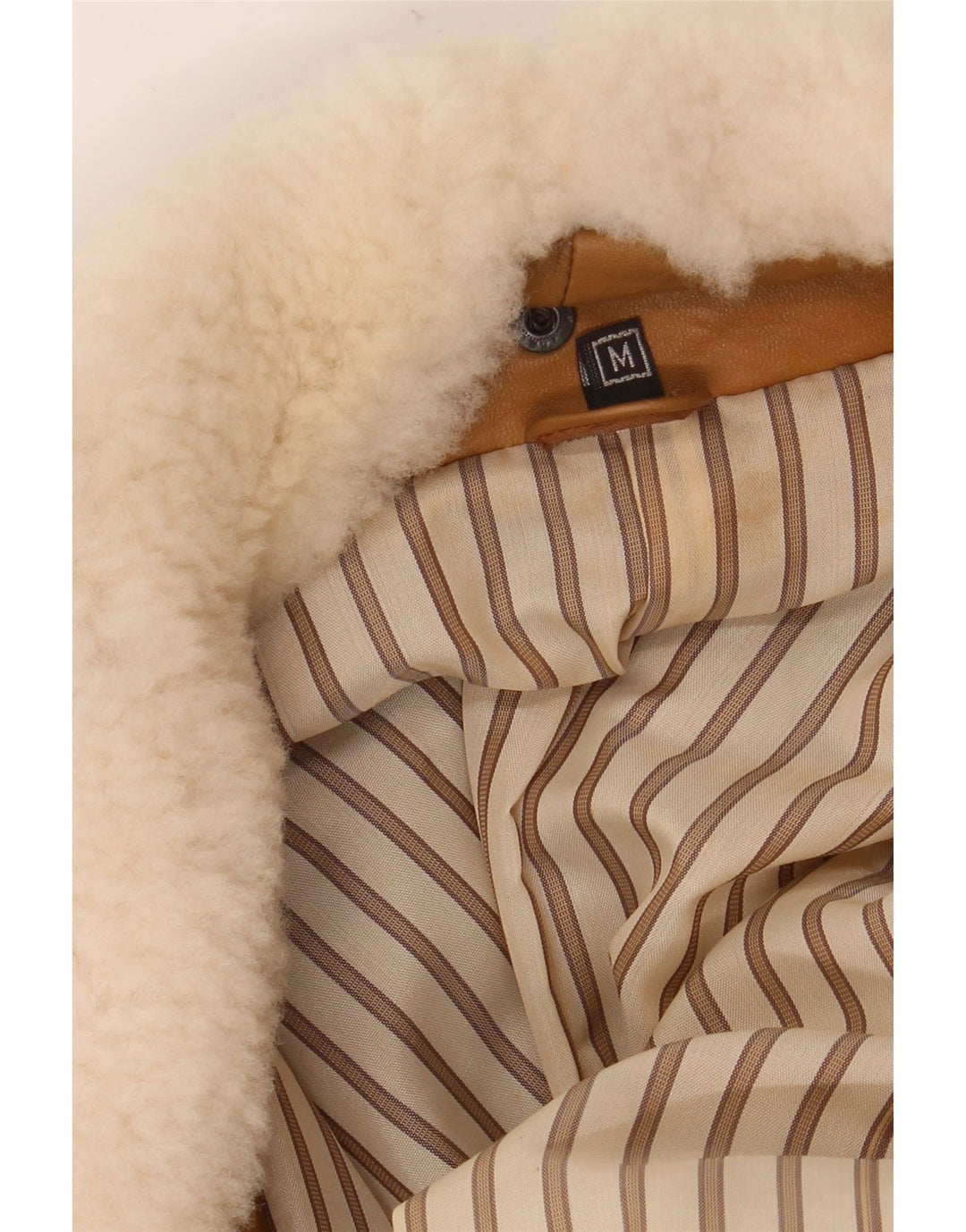 Pointers Chaqueta de cuero holgada para hombre UK 38 Cuero marrón medio