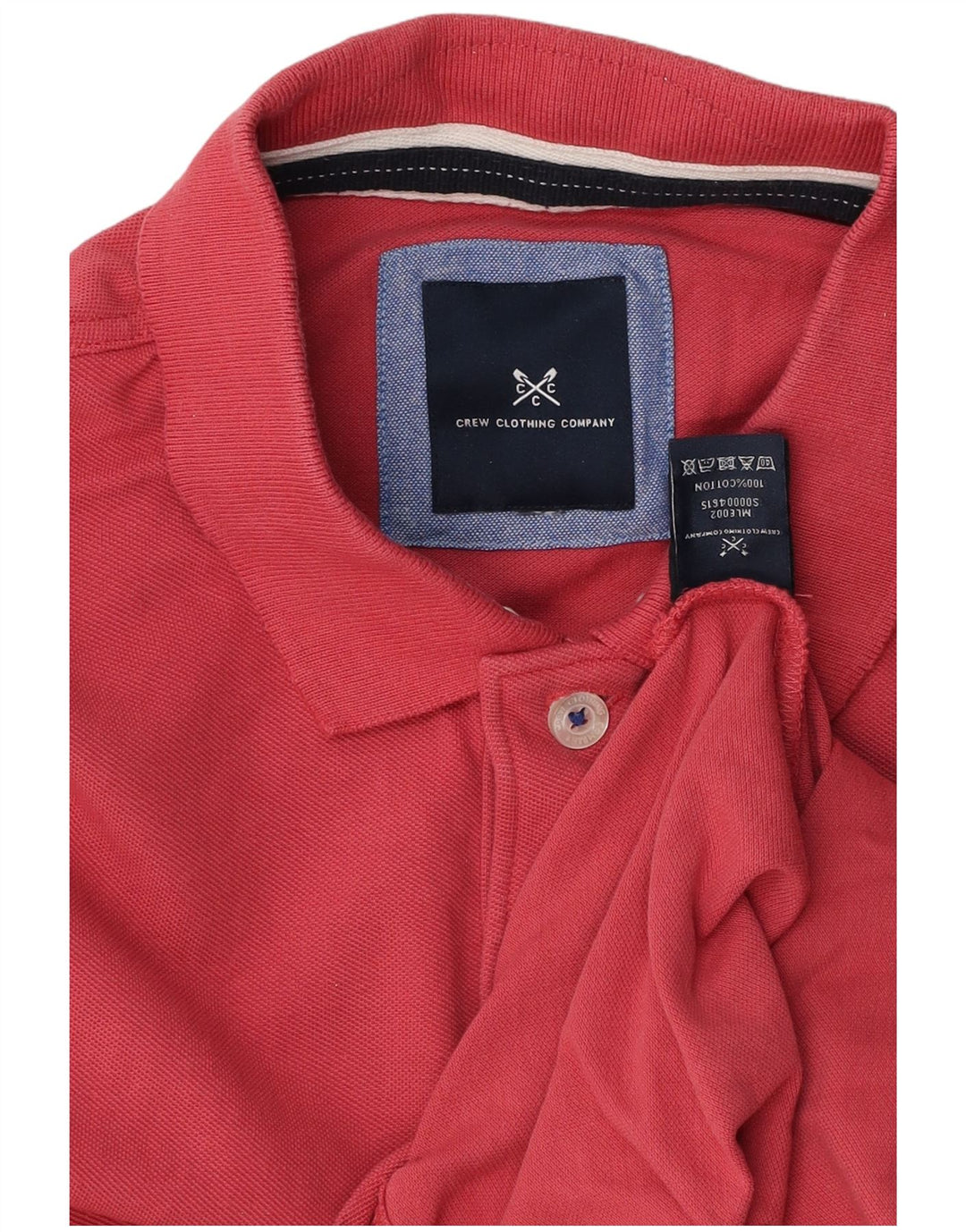 CREW CLOTHING Polo para hombre de algodón rosa medio